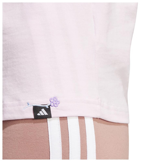 Adidas Γυναικεία κοντομάνικη μπλούζα Lounge Mini Graphic Tee